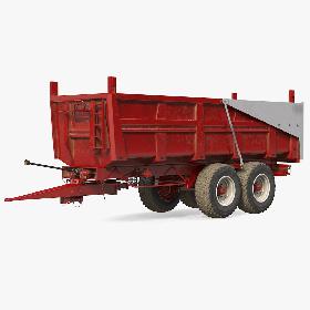 3D Body Tipper Trailer model